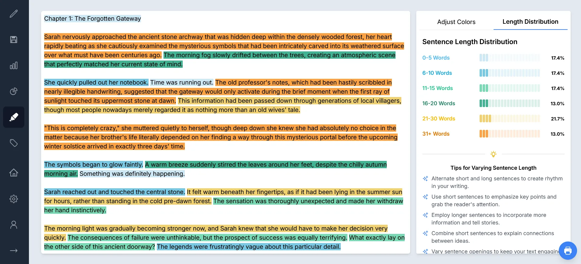 Sentence Highlighting